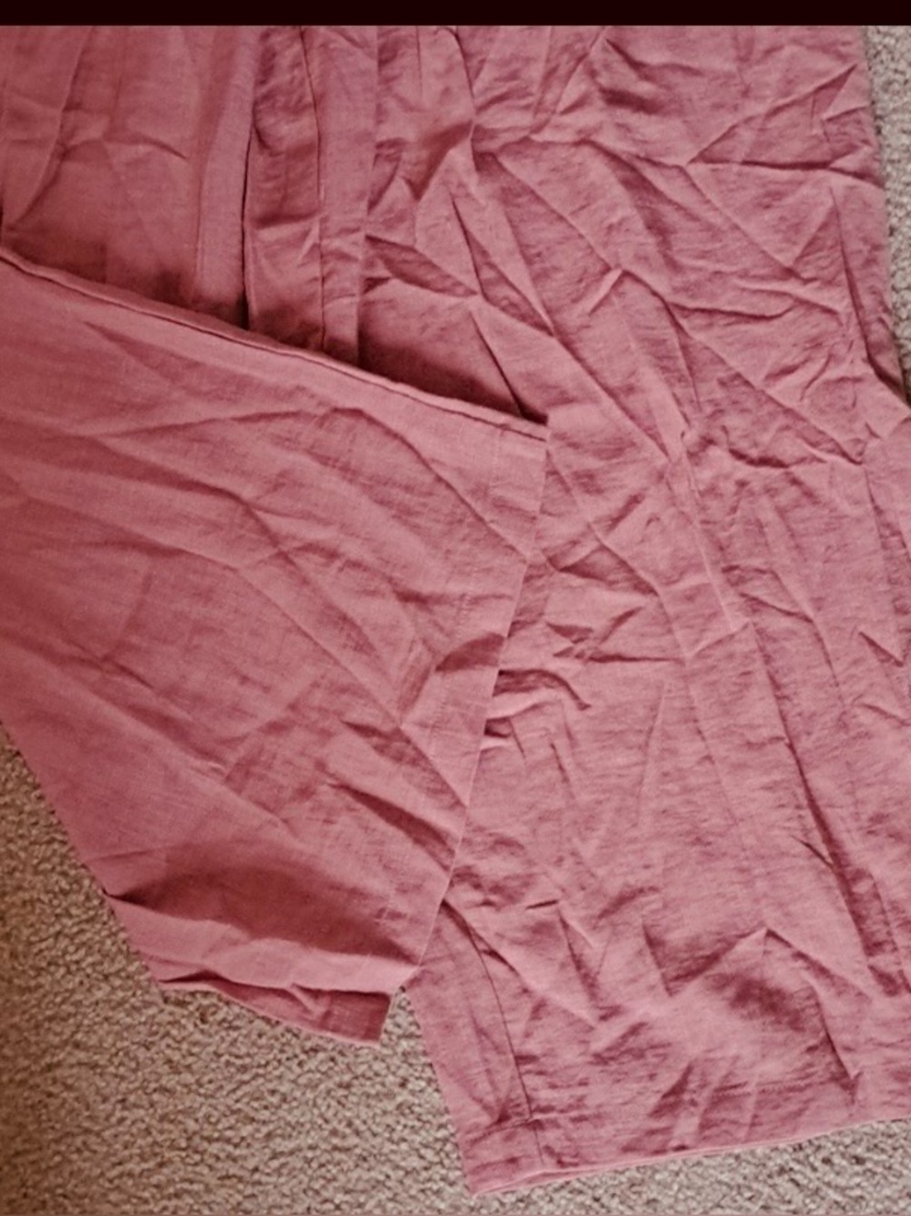2X. HALARA WIDE LEG FLOWY PALAZZO LINEN FEEL PANTS - Picture 6 of 8